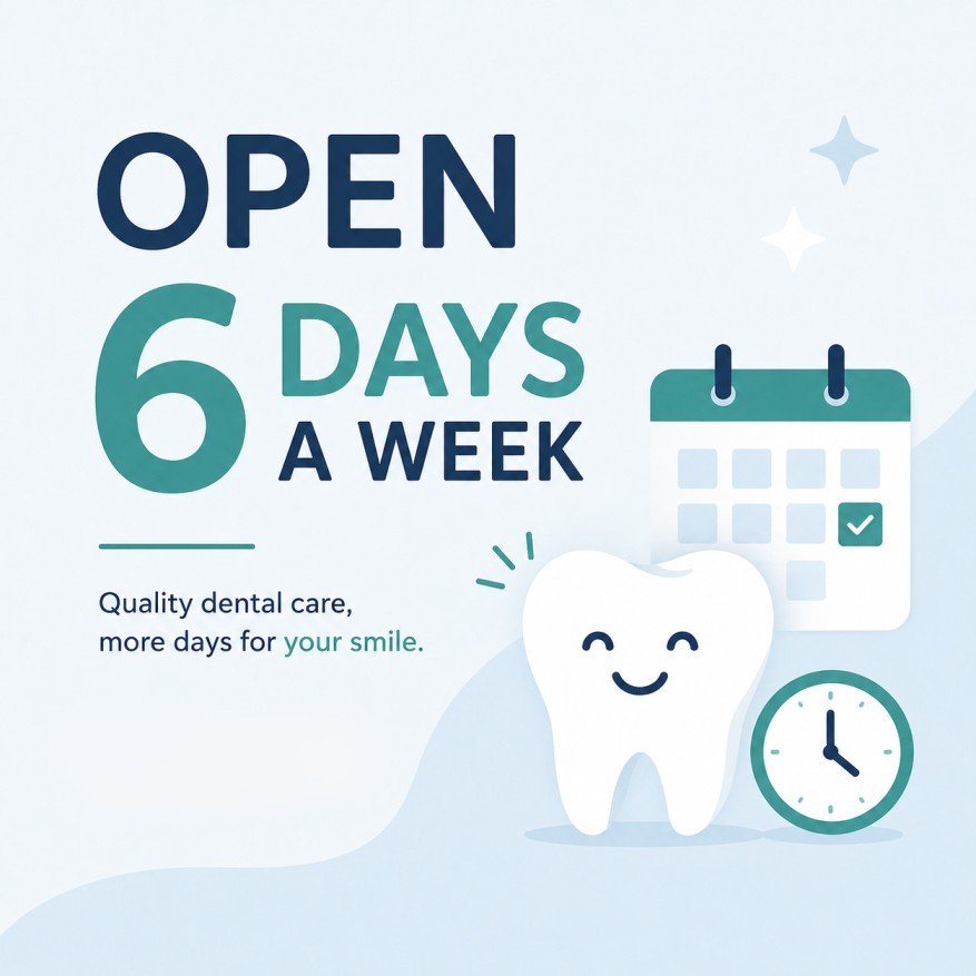 Open 6 Days A Week at North Kamloops Dental